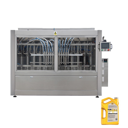 Automaattinen 3L-10L suurpulloinen vesiöljyn pesun täyttökorkin etikettipakkauslaitteisto 