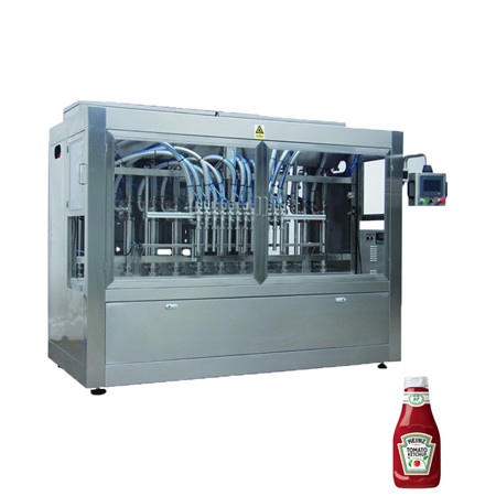 Automaattinen mehun tuotantolinja puhdasta vettä / CBD-ruokaöljyä / kastiketta / hunajaa / maitoa / tomaattipastan täyttö- ja päällystyskone 