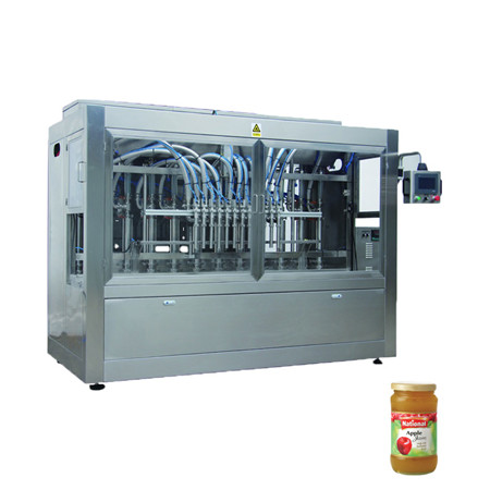 Automaattinen 4 suuttimen nestemäinen mehu/juoma/vesi/maitopullojen täyttösulkukone 